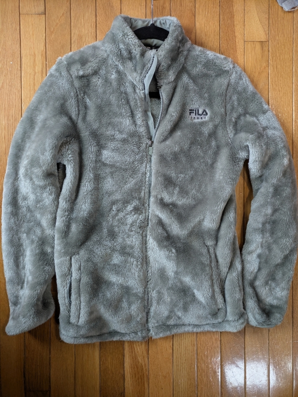 Fila Sport Ultra-Soft Plush Zip Jacket – Gray – Size M